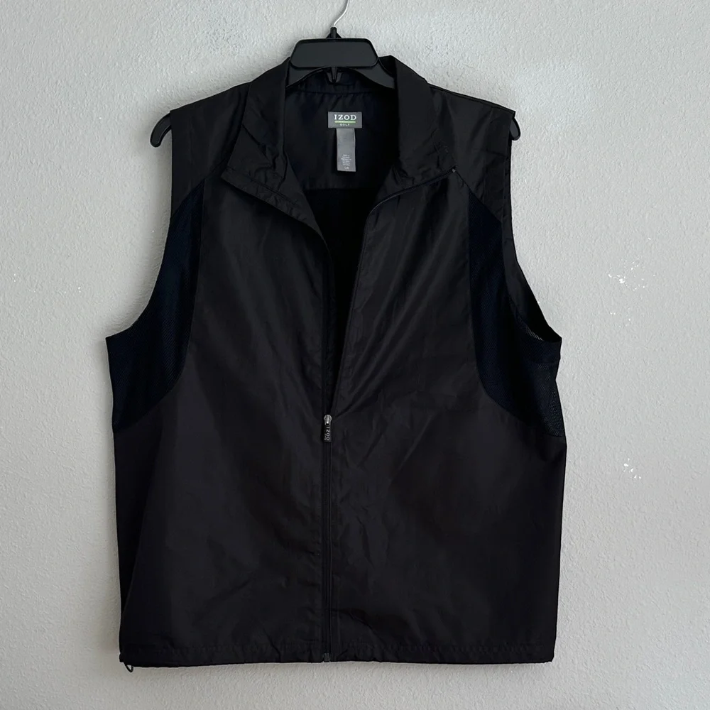 IZOD GOLF men windbreaker vest large
